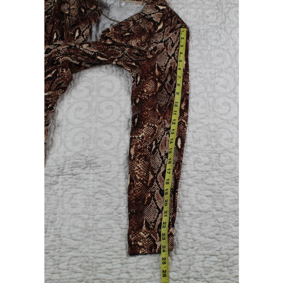 Gianni Bini Snakeskin Print Romper - Picture 8 of 10